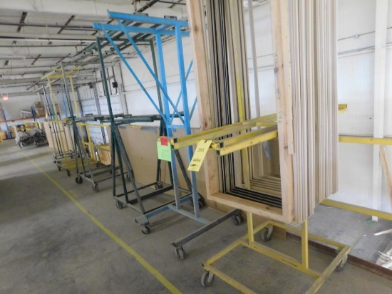 LOT: (7) Rolling Sash Carts (on mezzanine)