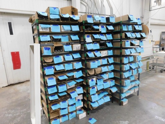 LOT: (3) Steel Shelving Units, with Assorted Truth Spring Balances