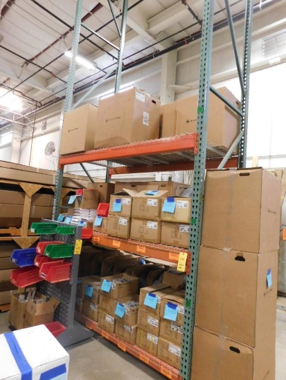LOT: (1) Section 22 ft. High x 8 ft. Wide x 42 in. Deep (est.) Pallet Rack with Wire Decking, with