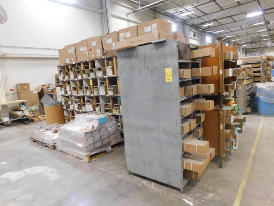 LOT: Steel & Wood Shelving Units with Huge Quantity of Truth Spring Balances