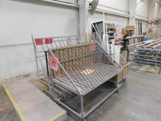 LOT: (2) Rolling Sash Carts, (4) Racks