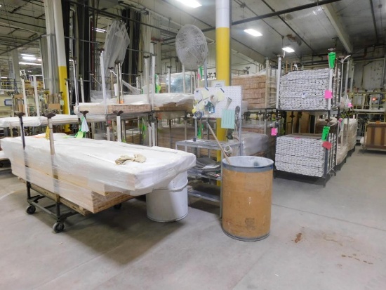 LOT: Large Quantity of Pine Wood Product including Jamb Extensions & Lattice (all wood in rear