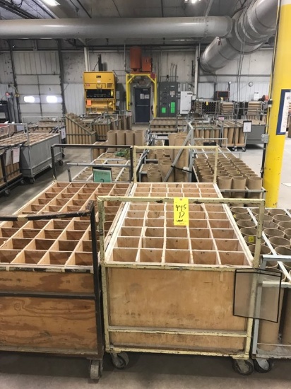 LOT: (20) Assorted Size Rolling Tube Carts