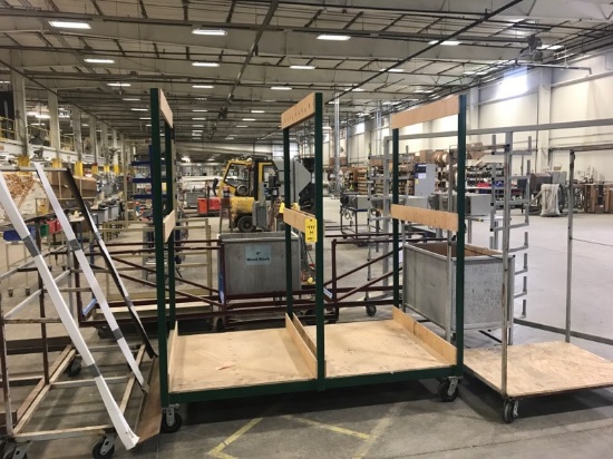 LOT: (7) Assorted Rolling Material Carts