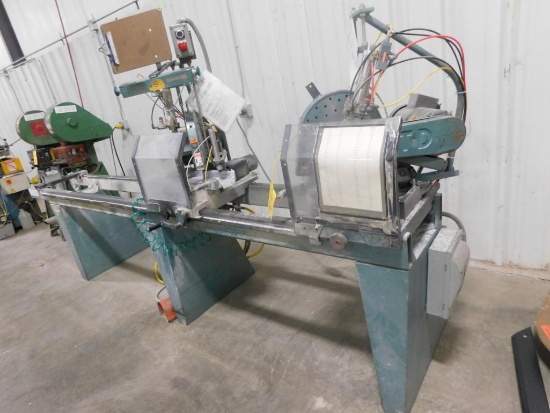 CTD 12 ft. Double End Trim & Miter Saw Model DM200, S/N 955, Pneumatic Clamping, Operator Pedestal