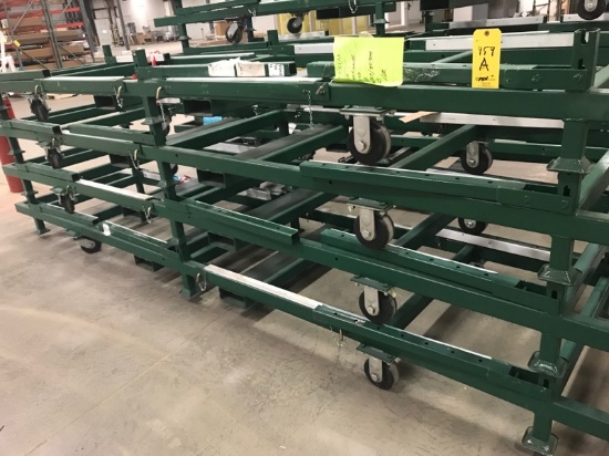 LOT: (4) Rolling Large Frame Extrusion Carts