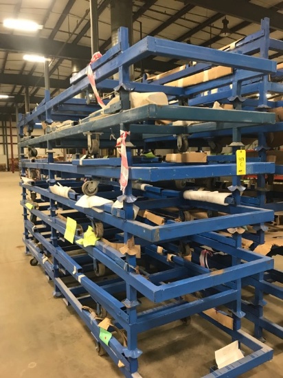 LOT: (7) Rolling Large Frame Extrusion Carts
