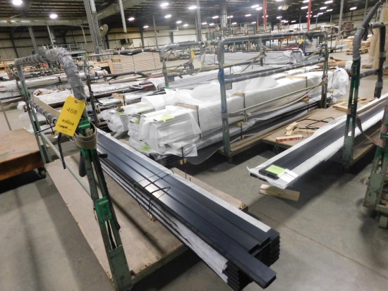 LOT: Large Quantity of Extruded Aluminum & Aluminum Bar Stock (no carts)
