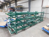 LOT: (8) 15 ft. Rolling Liftable Extrusion Racks