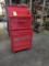 LOT: 5-Drawer Tool Cart & 9-Drawer Tool Box, with Assorted Tools