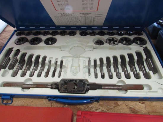LOT: (2) Assorted Tap & Die Sets, in Blue Cases