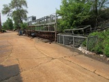 LOT: Assorted Size Dip Baskets, Fixtures & Stands (along railroad embankment)