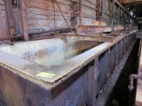 LOT: 68 in. Wide x 72 in. Deep x 45 ft. Steel Dip Tank with Poly Insert Liner & (2) Lifting Fixtures