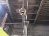 Electric Cable Hoist (on rail above Grove crane)