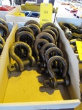 LOT: (13) Assorted 7/8 in. & 3/4 in. Shackles in (1) Box