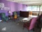 LOT: Reception Desk, (4) Upholstered Chairs, Coffee Table, (2 ) Work Station Tables and Chair, (4)