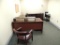 LOT: L Desk, (3) Office Desks, Desk Top Storage Cabinets, Open Book Cases, End Table, File Cabinets,