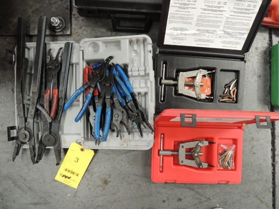 LOT: Internal/External Retaining Ring Tools, Snap Ring Piers