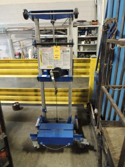 Abco Industrial Utility Lift Model Gl8-Bc, 400 lb.Cp, 98in. Lift
