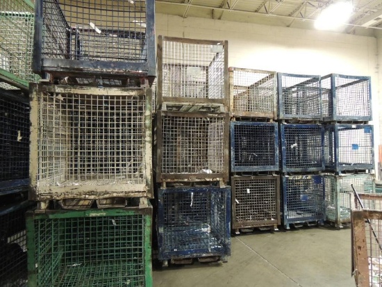LOT: (130) Steel Recycling Bins 40 in.x 48 in.x 38 in. High