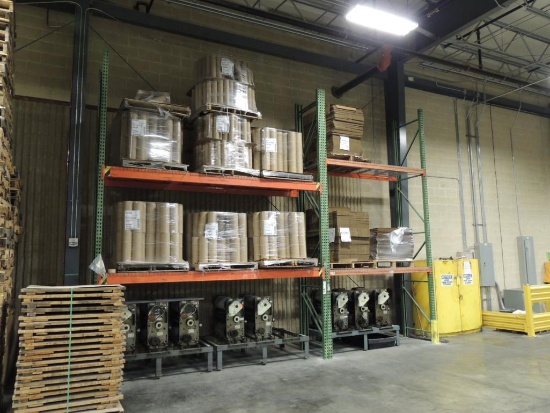 LOT: Pallet Racking 2 Sections 36in. x 20 ft. and 36 in. x 12 ft. ( Teardrop F Punch )