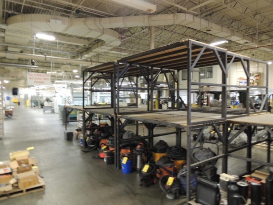 LOT: (16) Fabricated Pallet Stands 2 in. Square Tubing Frame, Approx 4 Ft x 8 ft.