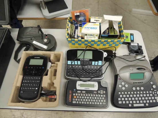 LOT: (4) Dymo Handheld Labelers