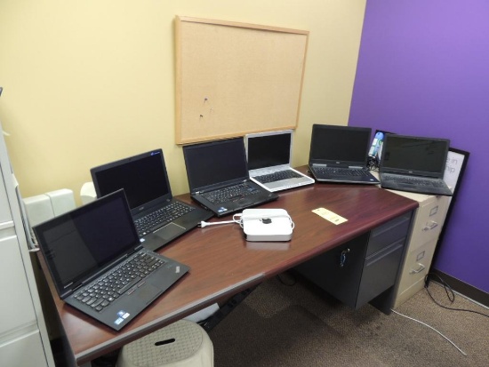 LOT: (5) Laptops, Dell Insprion 15, Dell Precision 7520, Dell xps M140, Lenova x1 Tp, Lenova T520