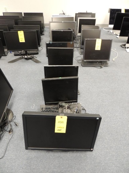 LOT: (11) HP, Gateway & Sceptre Monitors, 17in., 19 in., 22 in., and 24 in.