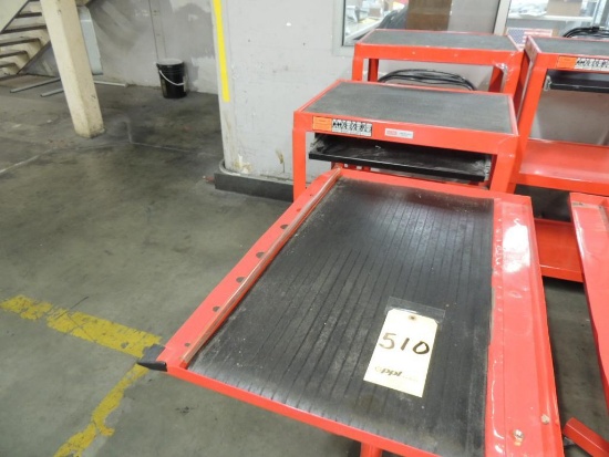 LOT: (2) U-Line Work Tablet Carts and Stand