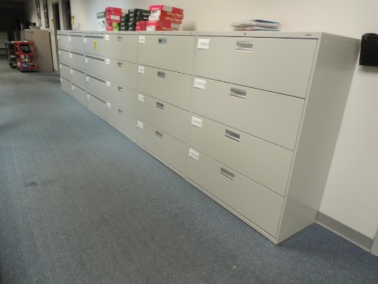 LOT: (15) Lateral File Cabinets