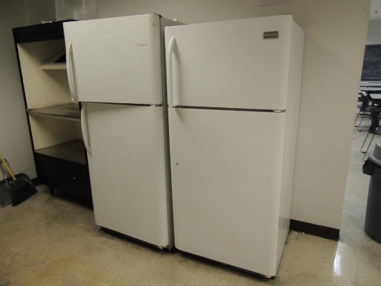 LOT: (2) Fridgidaire Refridgerators, 20.5 and 18.2 Cu. Ft.
