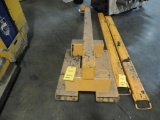 LOT: Caldwell Lif-Truc Boom Modelfb-40, 1500 To 4000 lb.Cap, Fork Extentions 5in. x 6 ft.