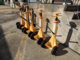 LOT: (5) Vestil Trailer Stabalizing Jacks, 100,000 lb. Cap.