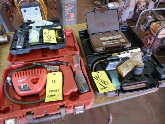 LOT: Milwaukee Cordless Inspection Camera with Charger & Battery, (2) Assorted UV Dye & Oil