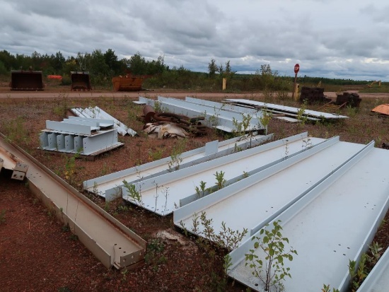 LOT: Assorted Structural Steel I-Beams & Plate