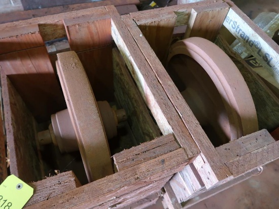 LOT: (2) 25 in. Dia. Idler Wheels in (2) Crates