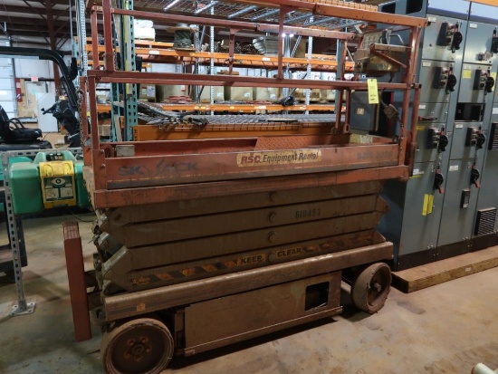 Skyjack SJIII 3226 Electric Scissor Lift, with On-Board Charger