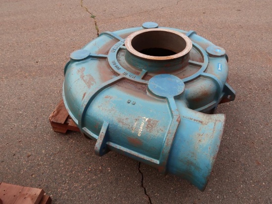 Metso MM400 Slurry Pump Housing on Skid (no impeller, no motor)