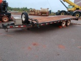 2012 PJ 20 ft. Tandem-Axle Flatbed Trailer, 14,000 lb. Capacity, Stowed Ramps