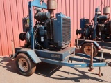Thompson 6 in. x 6 in. Pump, S/N 6JSCEN-131 (2011), Trailer Mounted, John Deere 4-Cylinder Diesel,
