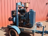 Thompson 6 in. x 6 in. Pump, S/N 6JSCEN-039 (2010), Trailer Mounted, John Deere 4-Cylinder Diesel,