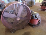 LOT: (1) Max 42 in. Air Circulation Fan, (1) Craftsman 6.5 HP, 20 Gallon Shop Vacuum