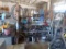 LOT: Shelving with Truck Parts, 300 Gallon Tote, Pneumatic Grease Pump