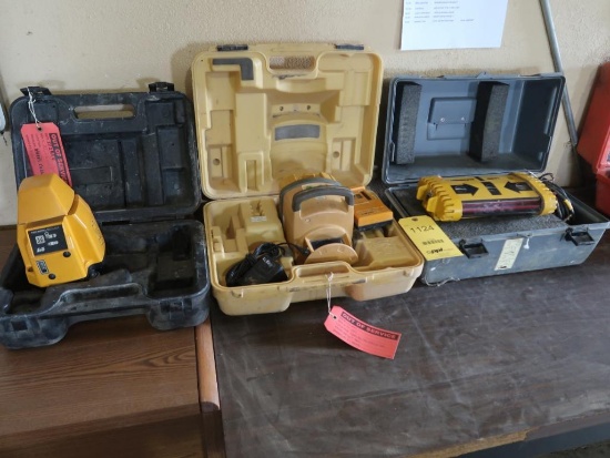 LOT: (1) Pro Shot Digital Laser Model L-4, (1) Topcon Laser Model RL-H13, (1) Laser Alignment (all