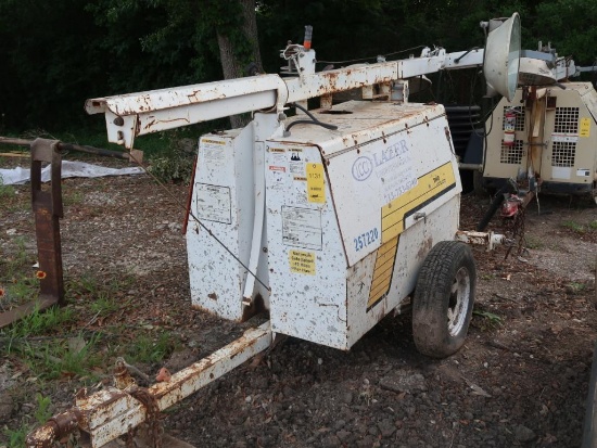 Isuzu Light Tower Model 3LB1PV-02, 3-Cylinder Diesel, 4318 hours