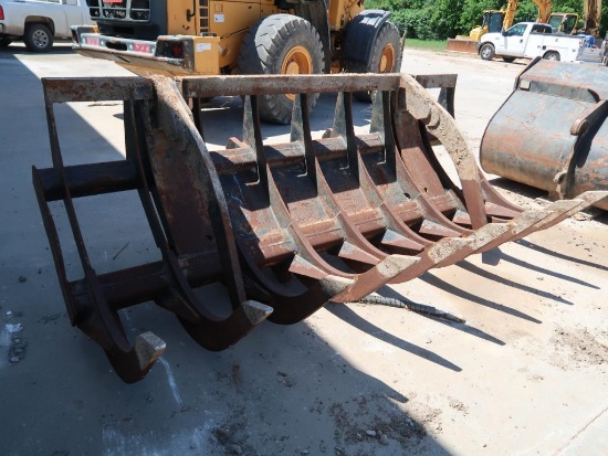 9 ft. 6 in. Hydraulic Quick-Change Rake/Grapple for Hyundai HL740 Loader