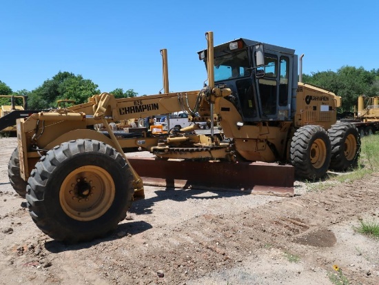 1999 Champion Motor Grader Model 720A VHP, S/N X028Q474, 14 ft. Blade, EROPS, 4553 hours