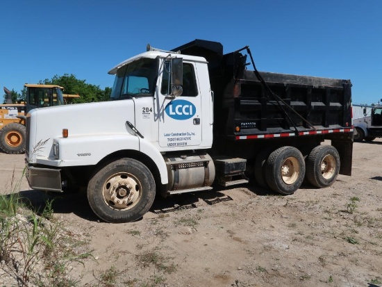 1999 Volvo Tandem Axle Dump Truck Model VED128-35, VIN 4VHJDCGF0XN867435, 13 ft. Bed, 1,083,638
