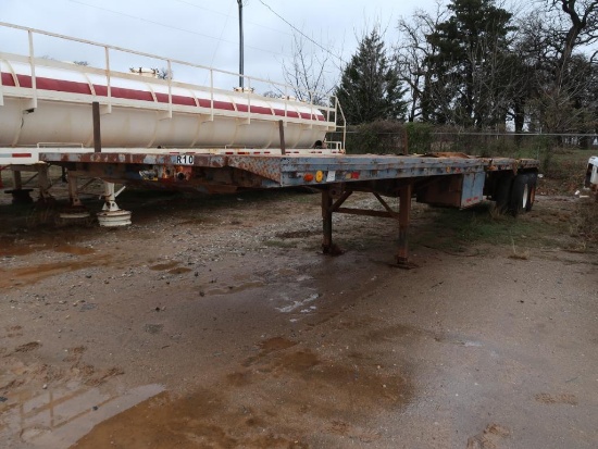 1974 Fruehauf 40 ft. Tandem Axle Flatbed Trailer, VIN: FHS481101
